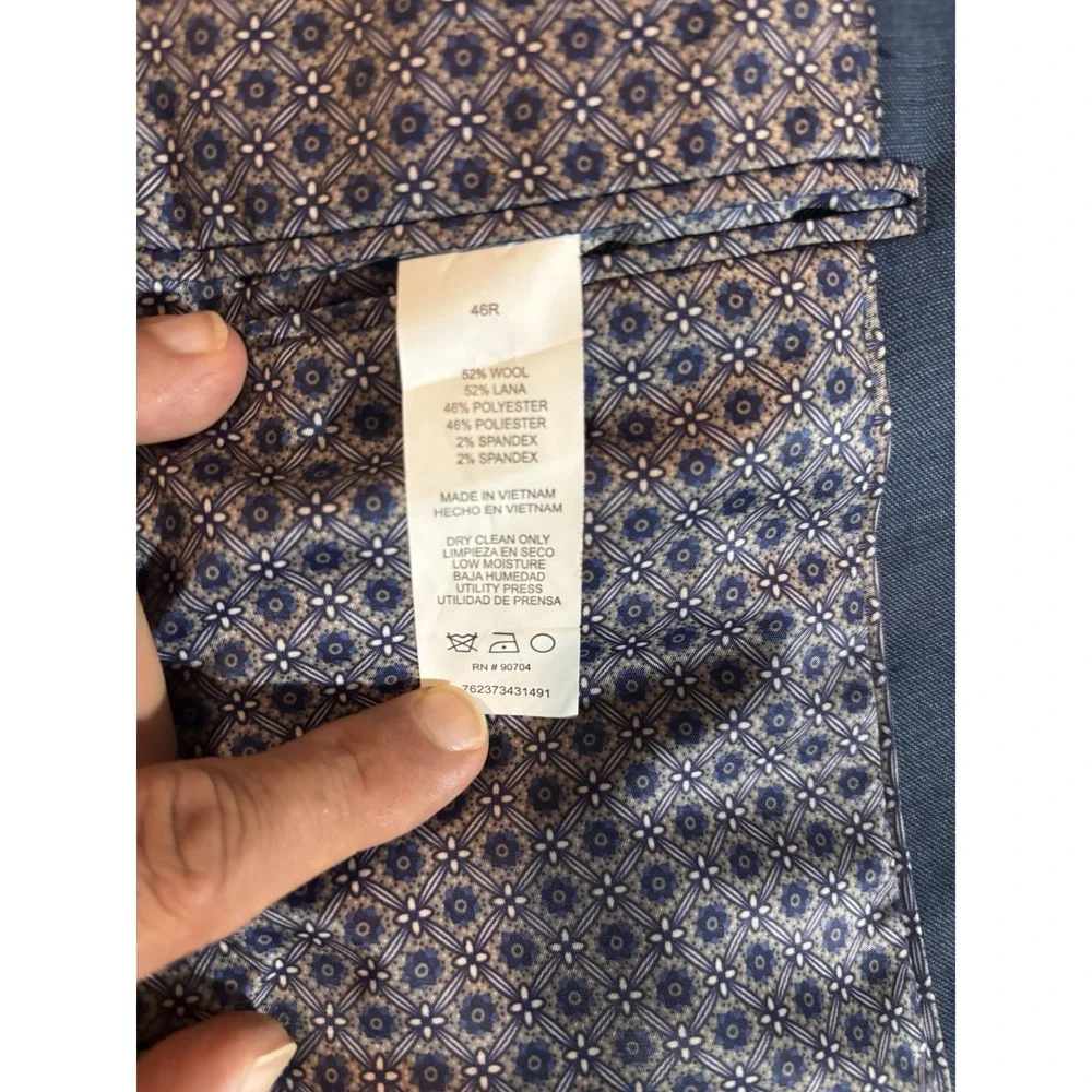 ORIGINAL PENGUIN Munsingwear Size 46R Wool‎ Blend Sport Jacket Coat Blazer Blue